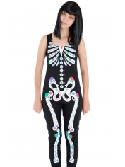 Day of the Dead Jumpsuit - Halloween Women's Costumes